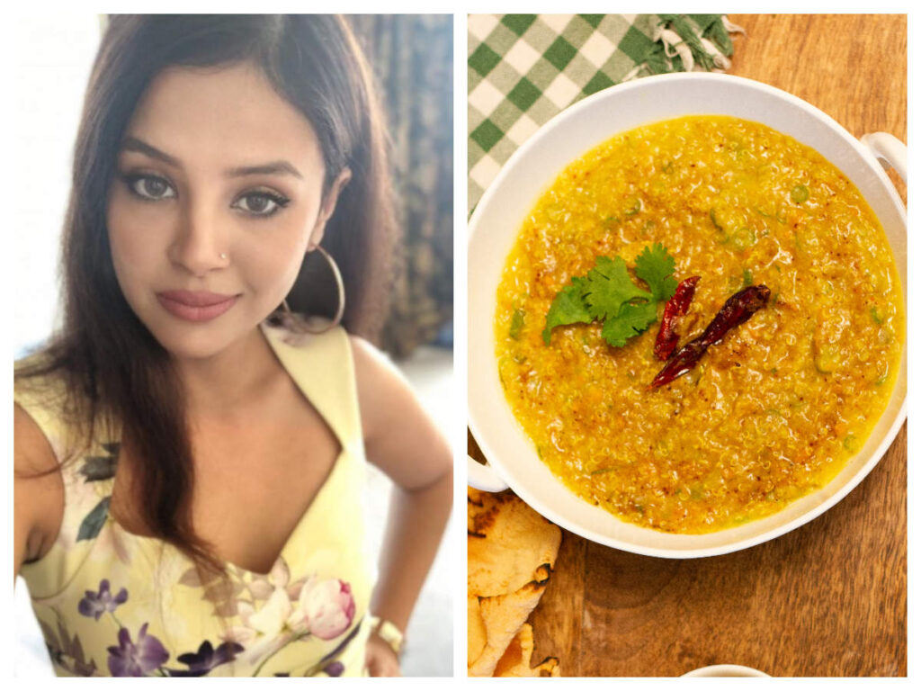 Sakshi Dhoni sharing a quinoa recipe