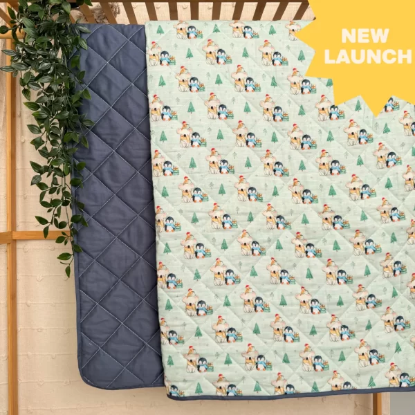 Wintertime Wonders - Muslin Quilt for newborn babies to 5 years