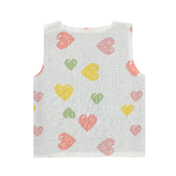 Garden of Hearts - Reversible Muslin Jabla (Pack of 1) - Image 6